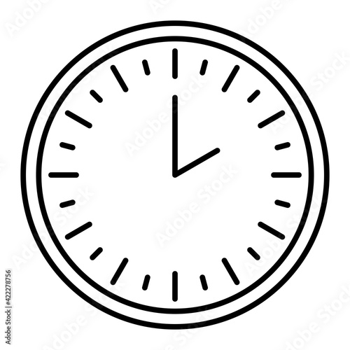 Vector 24 Hours Outline Icon Design