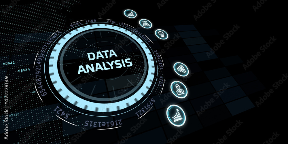 Data Analysis for Business and Finance Concept. Information report for digital business strategy. Business, technology, internet and networking concept Data Analysis for Business and Finance Concept. Information report for digital business strategy. Business, technology, internet and networking concept