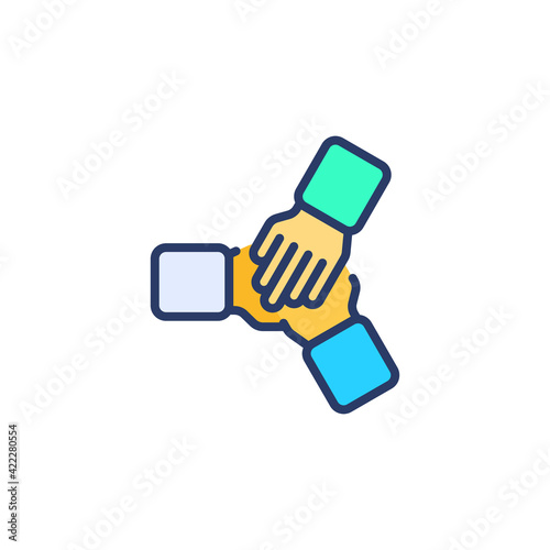 Team Spirit icon in vector. Logotype