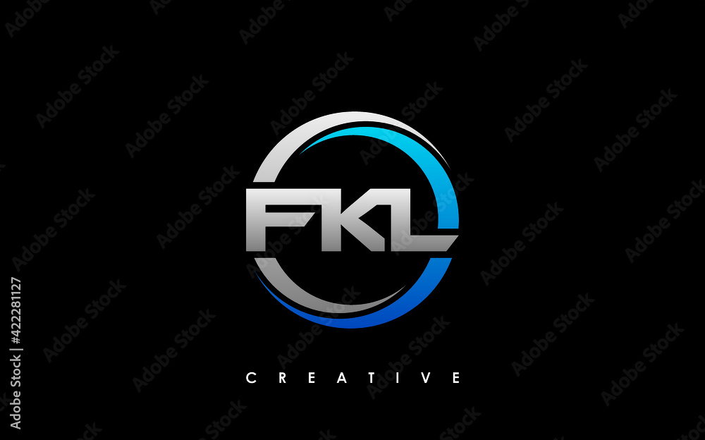 FKL Letter Initial Logo Design Template Vector Illustration FKL Letter Initial Logo Design Template Vector Illustration