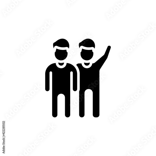 Camaraderie icon in vector. Logotype