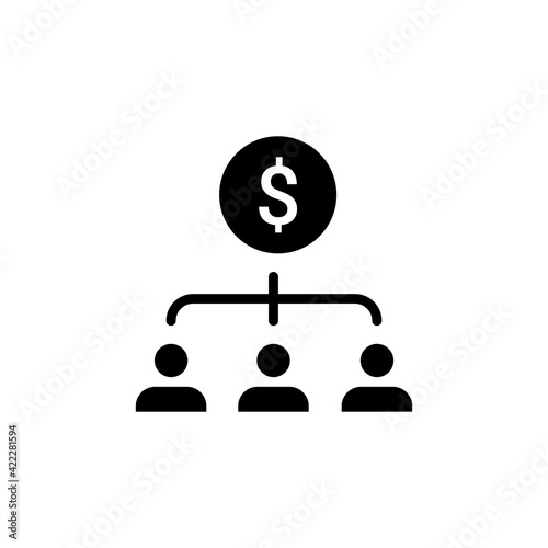 Shareholders icon in vector. Logotype