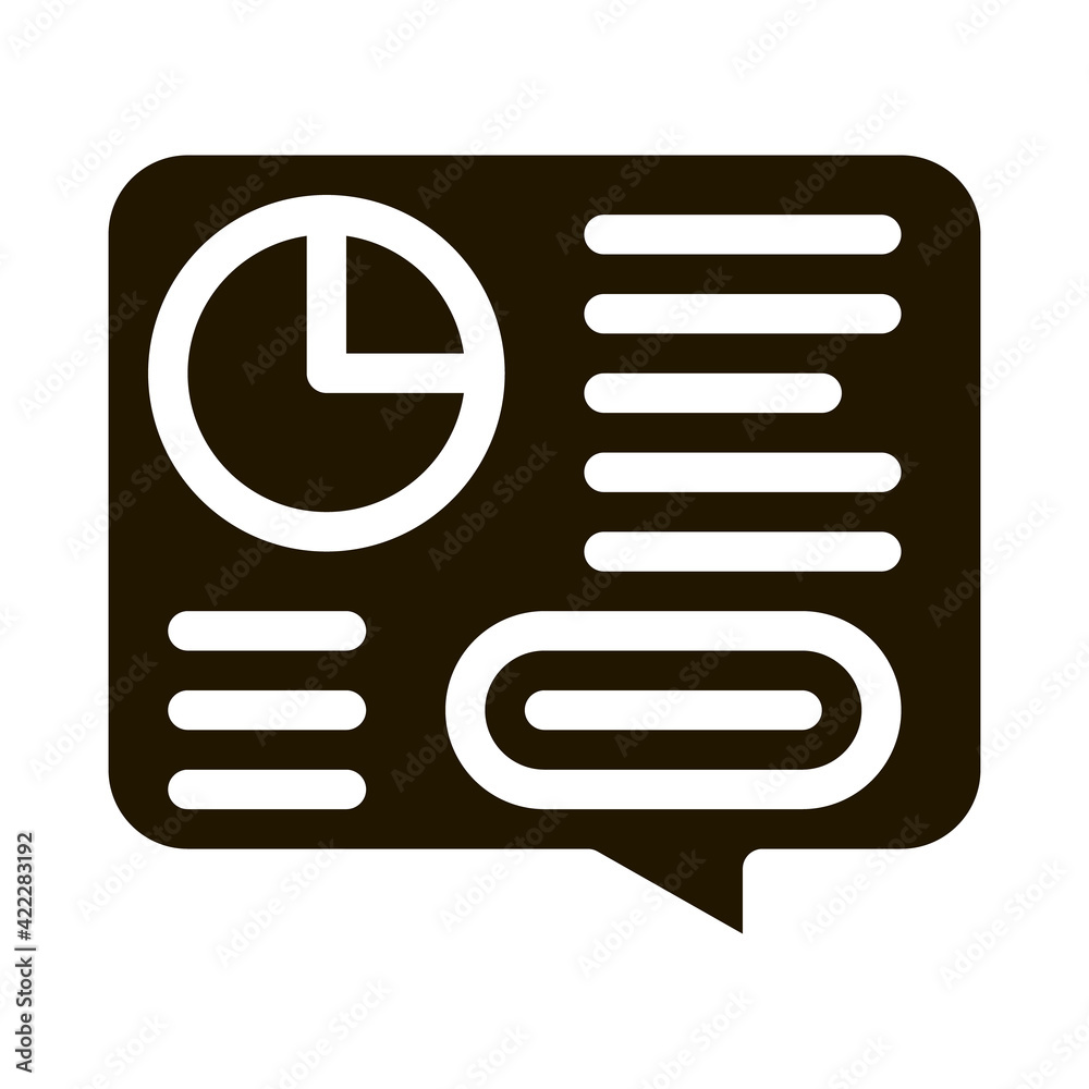 Statistician Assistant Work Icon Vector Statistician Assistant Work Icon Vector