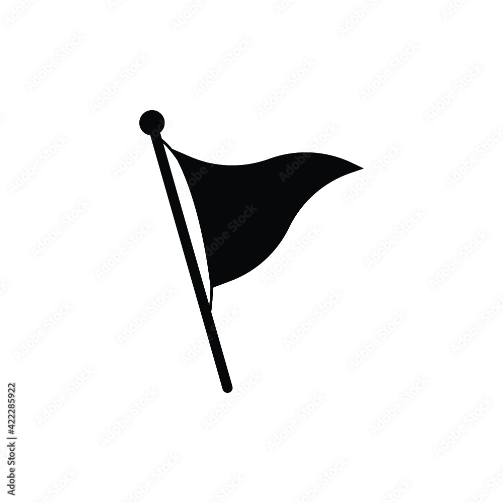 Triangle flag icon image