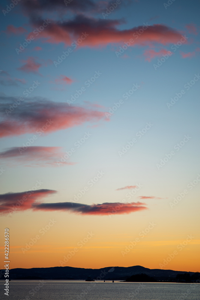 Fototapeta premium sunset at the beach