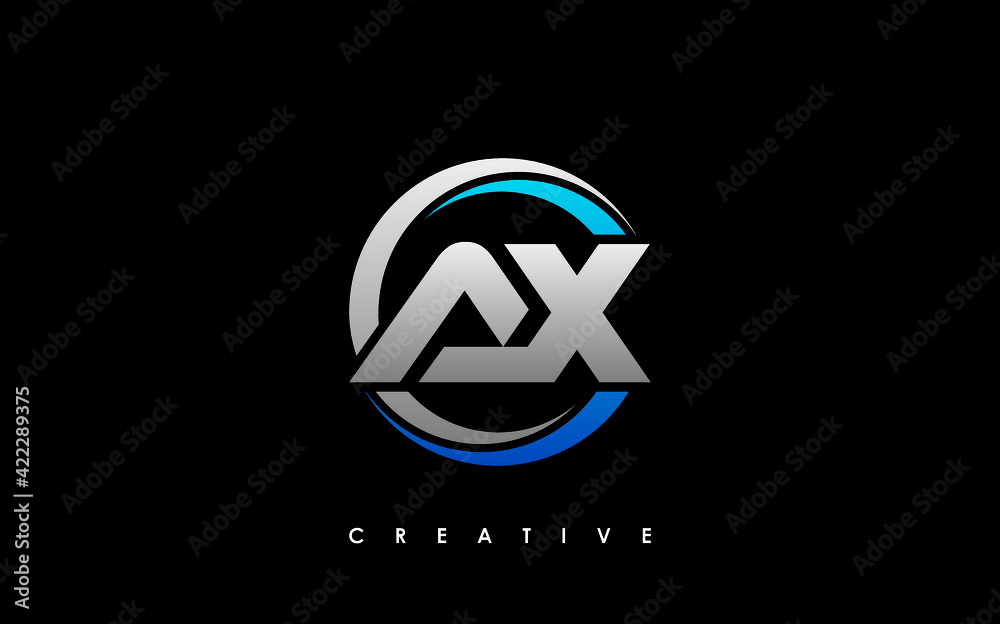 AX Letter Initial Logo Design Template Vector Illustration AX Letter Initial Logo Design Template Vector Illustration