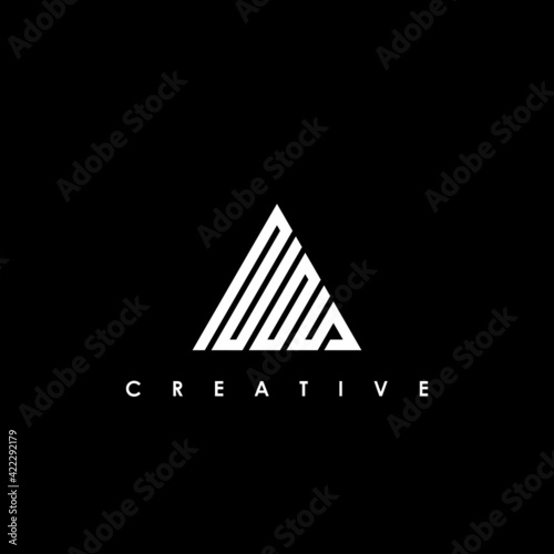 NOS Letter Initial Logo Design Template Vector Illustration
