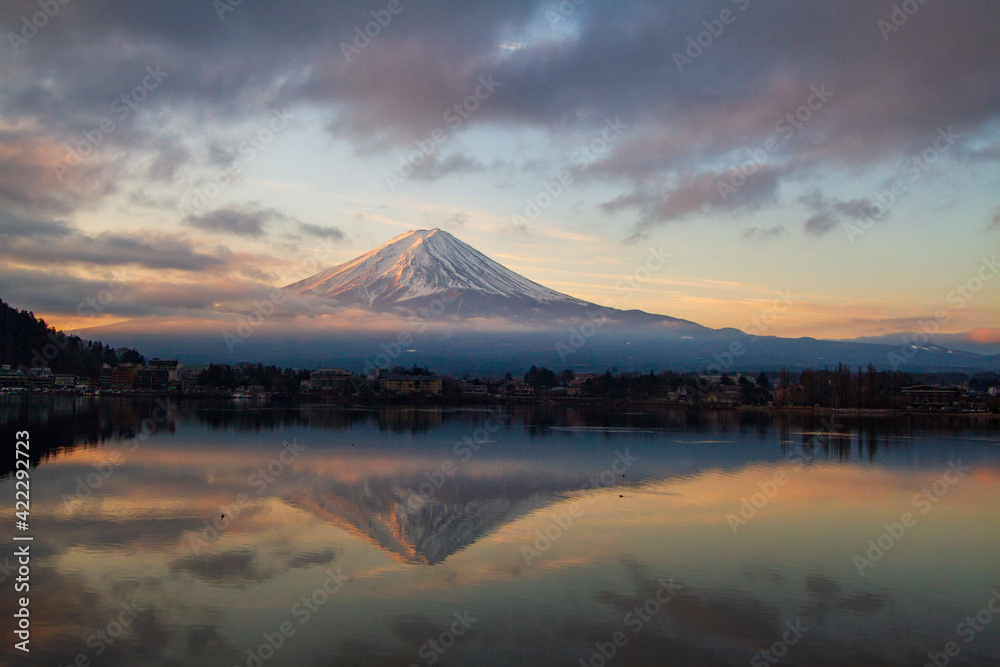 mountain at sunset