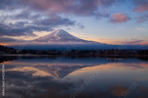 mountain at sunset