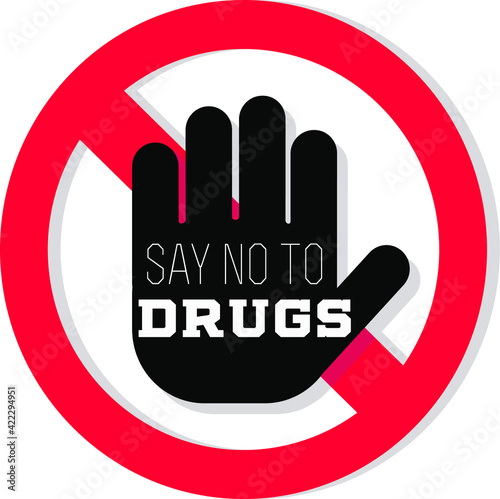 say no to drugs sign