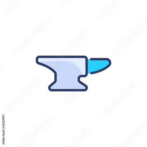Anvil icon in vector. Logotype