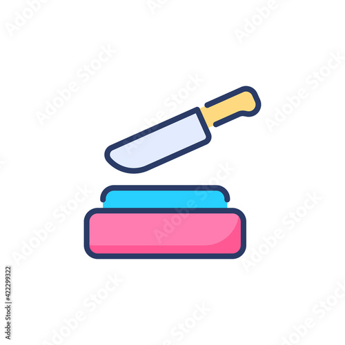 Sharpening Stone icon in vector. Logotype