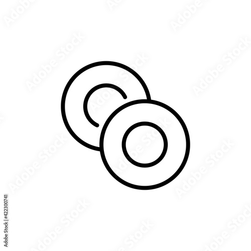 Washer icon in vector. Logotype