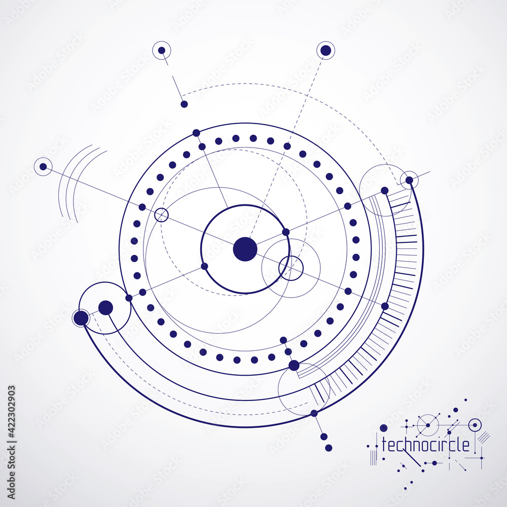 Vector industrial and engineering background, future technical plan. Abstract blueprint of mechanism, mechanical scheme. Vector industrial and engineering background, future technical plan. Abstract blueprint of mechanism, mechanical scheme.