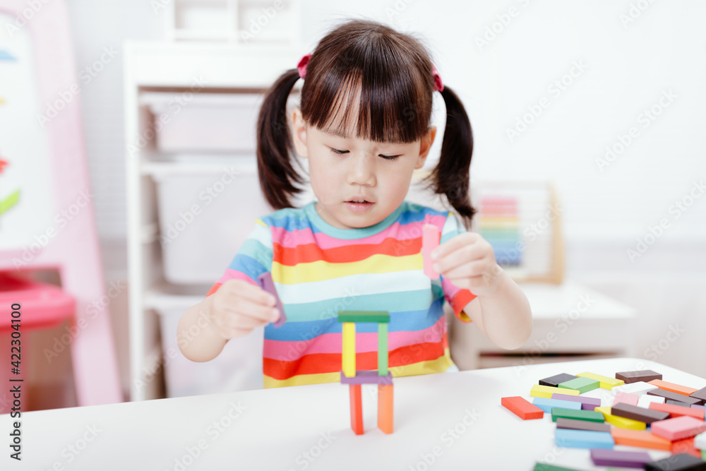 young girl play number sticks fine motor skill game for homeschooling young girl play number sticks fine motor skill game for homeschooling