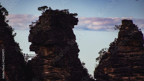 silhouette of a rock