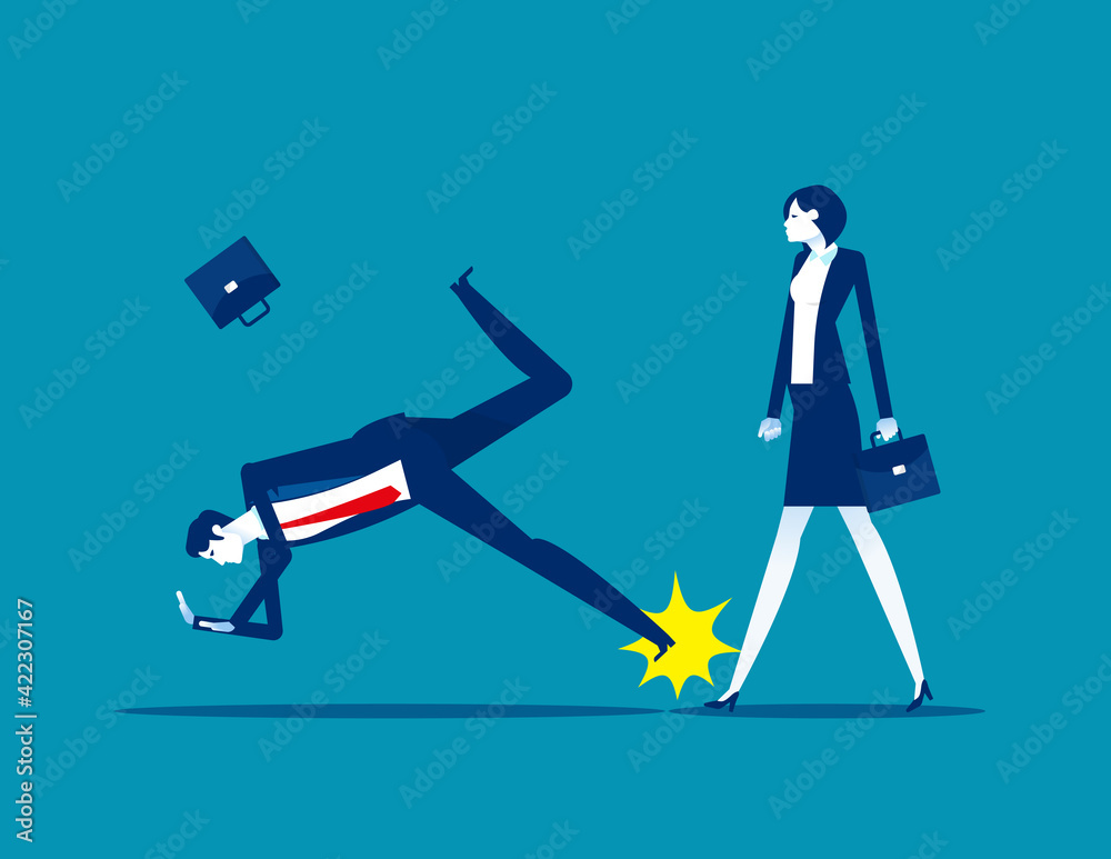 Causing the companion to fall to the ground. Stretched leg partner Causing the companion to fall to the ground. Stretched leg partner