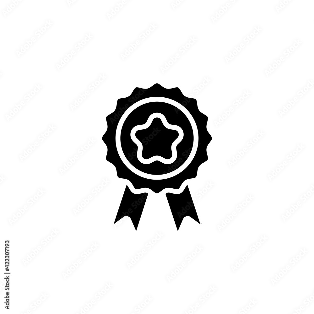 Page Rank Badge icon in vector. Logotype