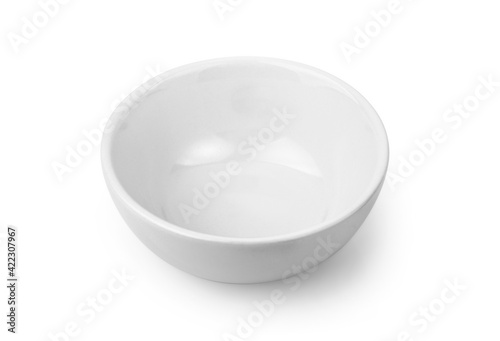 white ceramics bowl isolated on white background.