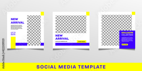 Set of bundle Editable modern Social Media banner Template. Anyone can use This Design Easily. Promotional web banner for social media.