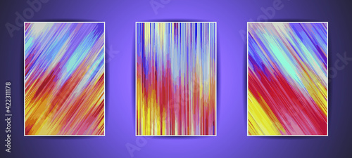 Colorful background illustration. Abstract gradient artwork. Minimal flat style