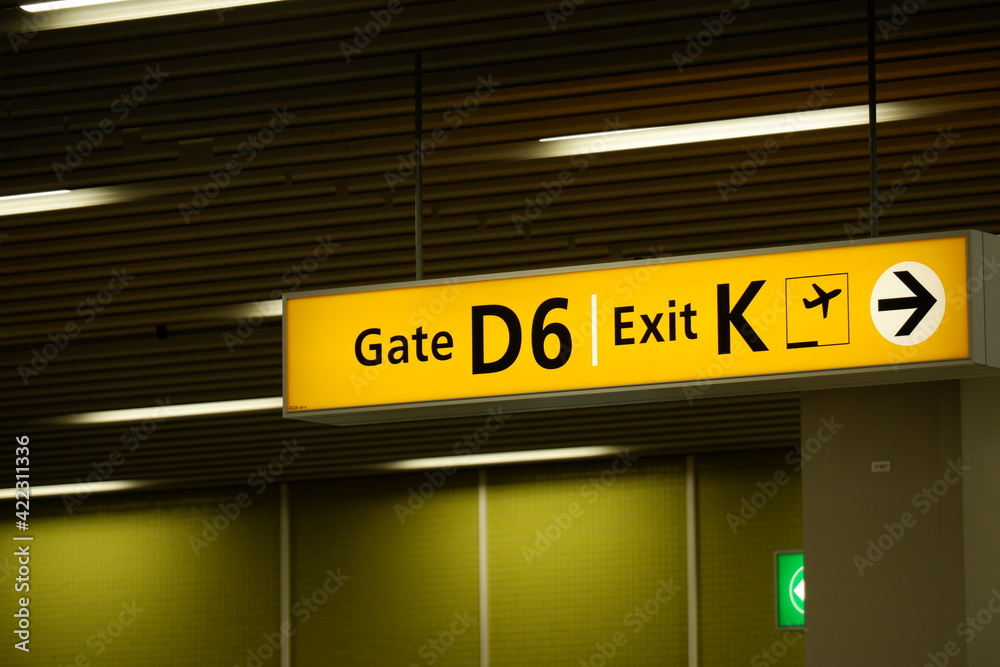 Gate D6 in Schiphol Airport, Amsterdam Gate D6 in Schiphol Airport, Amsterdam