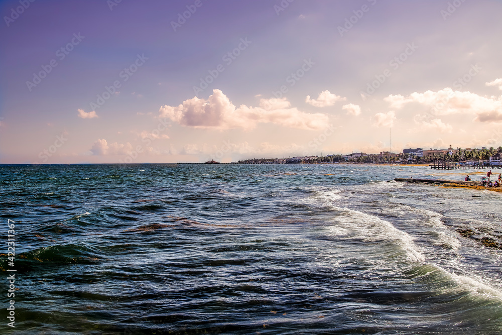 Obraz premium Beautiful Coastal View in Cozumel