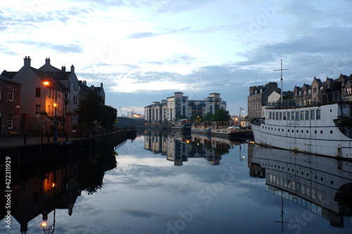 Water of Leith in Edinburgh, Scotland photo