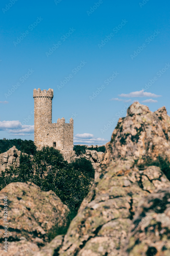 Medieval tower in Torrelodones. Madrid. Spain