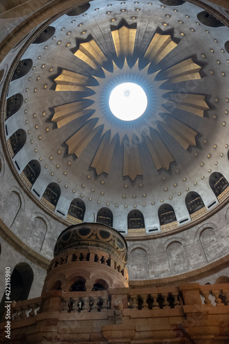 Dome of the Church of the Holy Sepulchre in Old Jerusalem