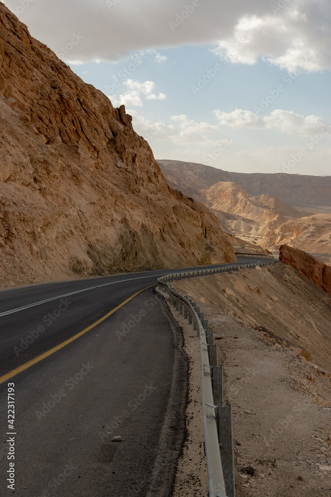 Route 40 through Mitzpe Ramon in Southern Israel