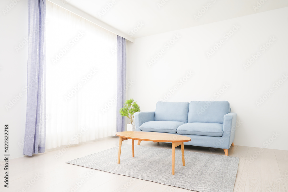 Fototapeta premium 誰もいないシンプルな部屋
