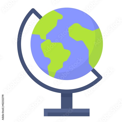 Earth globe icon, Earth Day related vector