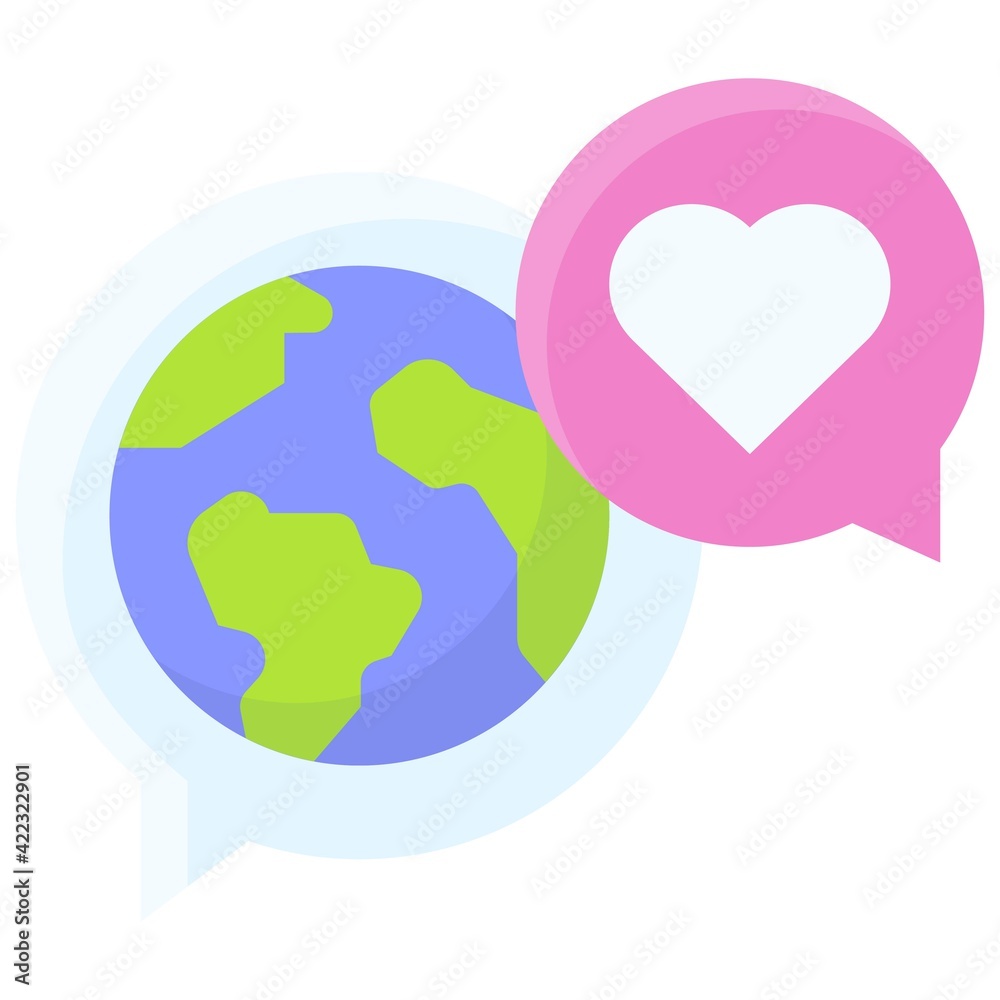 Conversation about Earth icon, Earth Day related vector Conversation about Earth icon, Earth Day related vector
