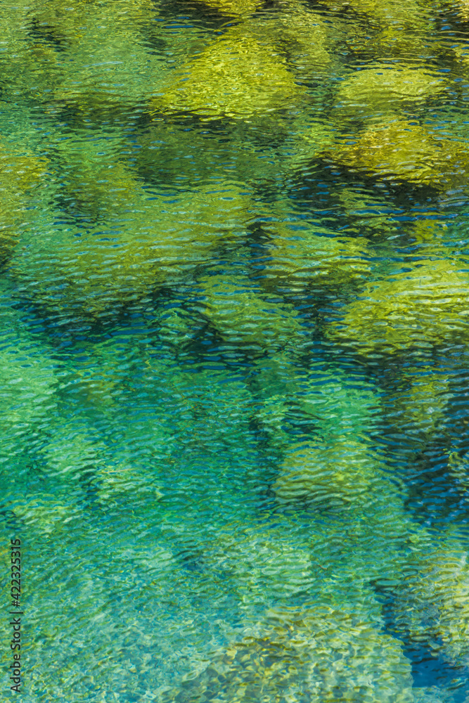 The stones under the pond, close-up as a background. The stones under the pond, close-up as a background.
