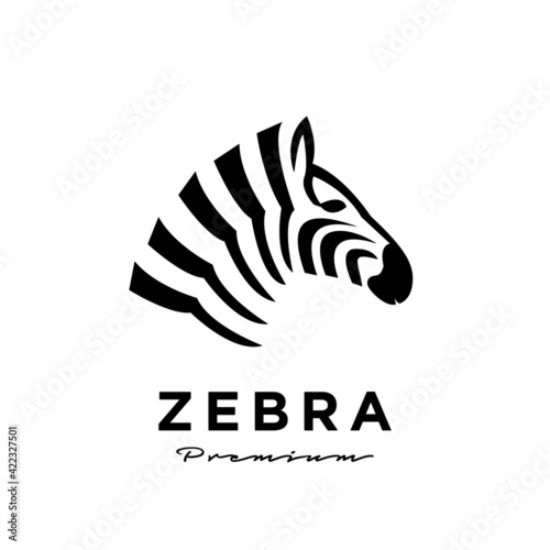 Zebra head logo icon design