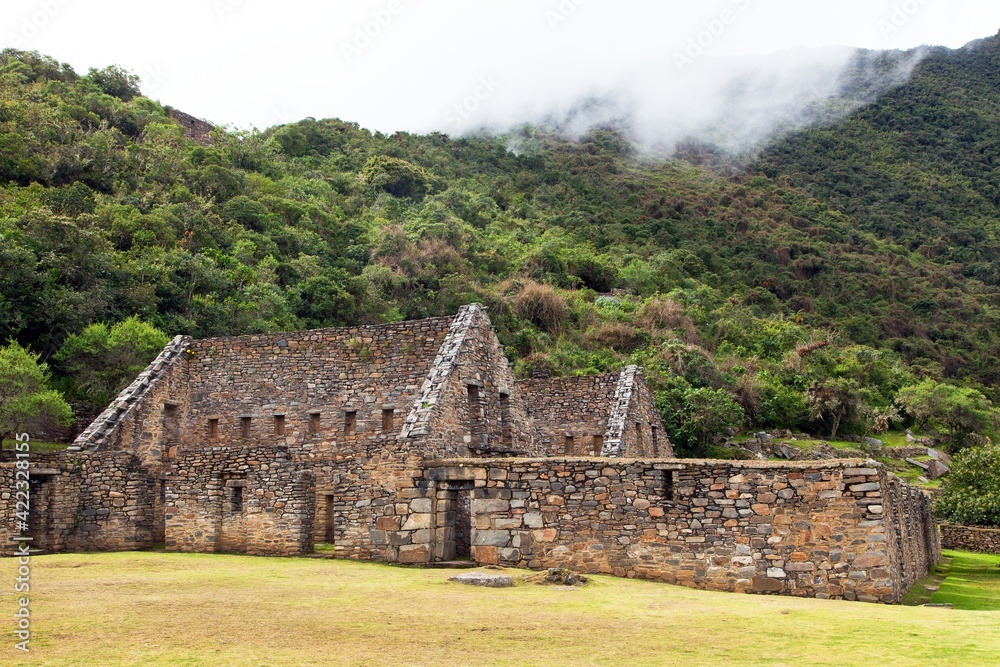Choquequirao Inca ruins Cuzco or Cusco region in Peru Choquequirao Inca ruins Cuzco or Cusco region in Peru