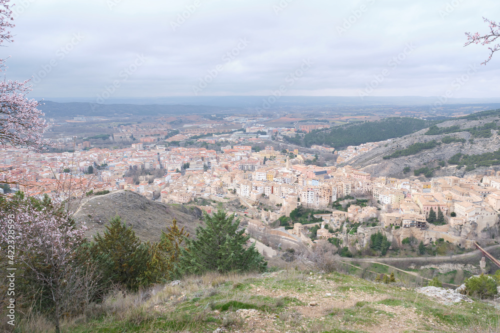 View of Cuenca (Spain) taking from the hill of Socorro viewpoint (Cerro del Socorro).