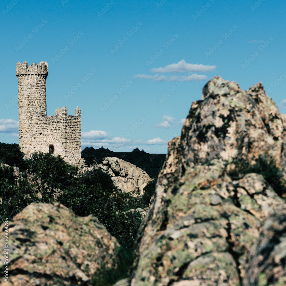 Medieval tower in Torrelodones. Madrid. Spain