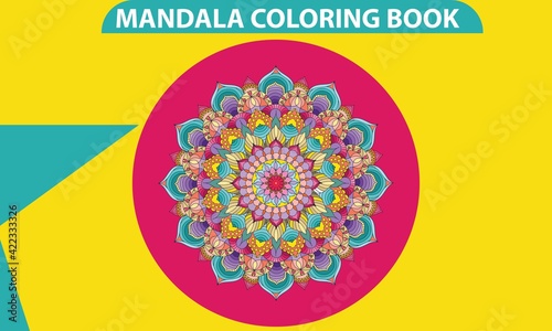 Ornament beautiful card with mandala	