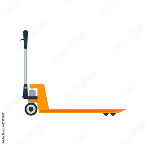 hydraulic trolley vector illustration isolated on white background