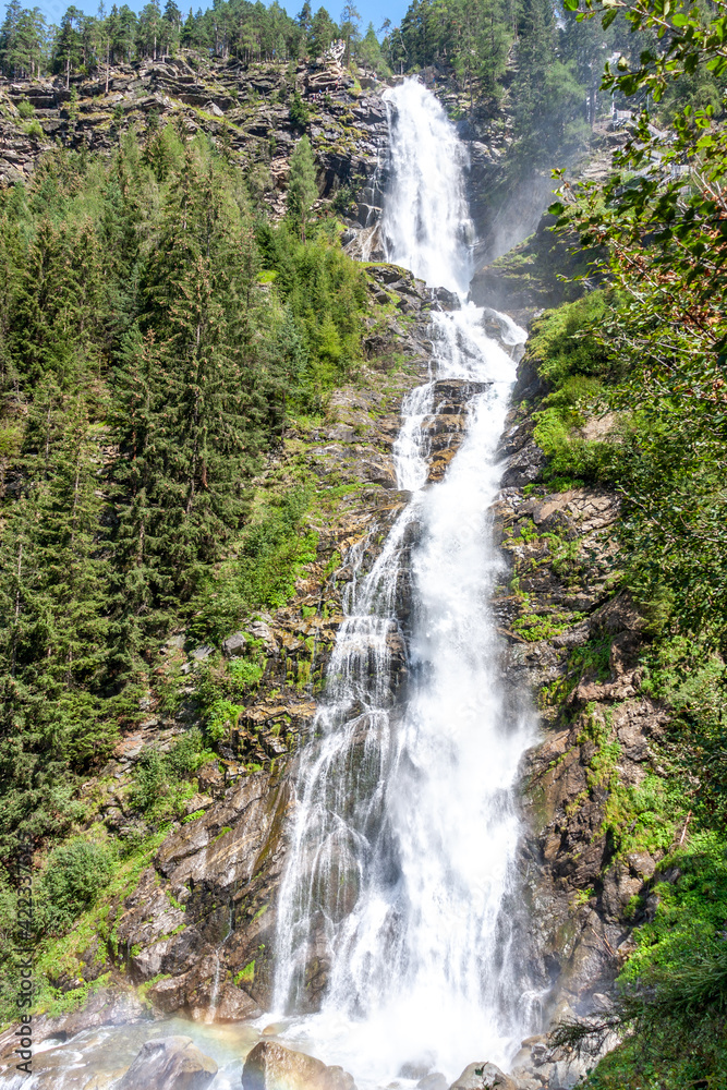 Obraz premium Stuibenfall Klettersteig