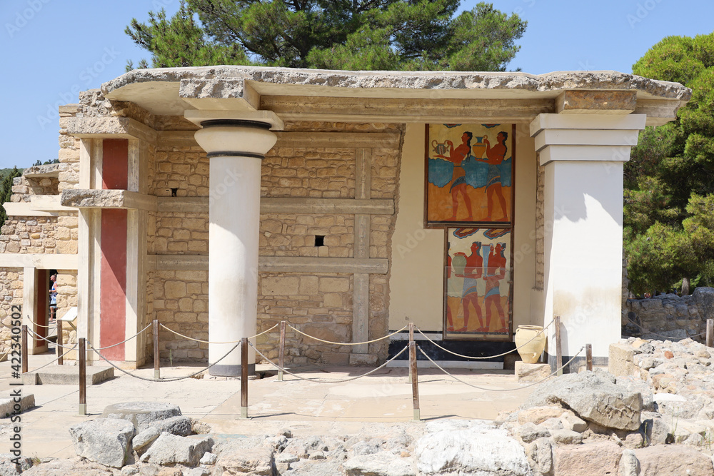 Ruins of the Palace of Knossos, Crete, Greece