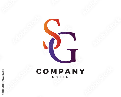 Initial Letter SG Logo Template Design