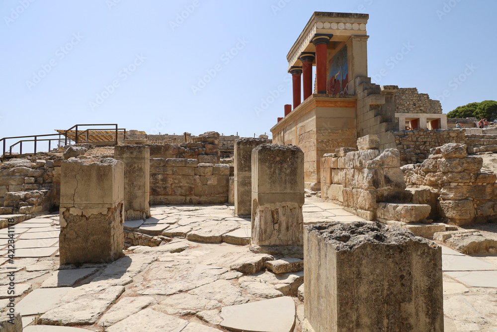 Fototapeta premium Ruins of the Palace of Knossos, Crete, Greece