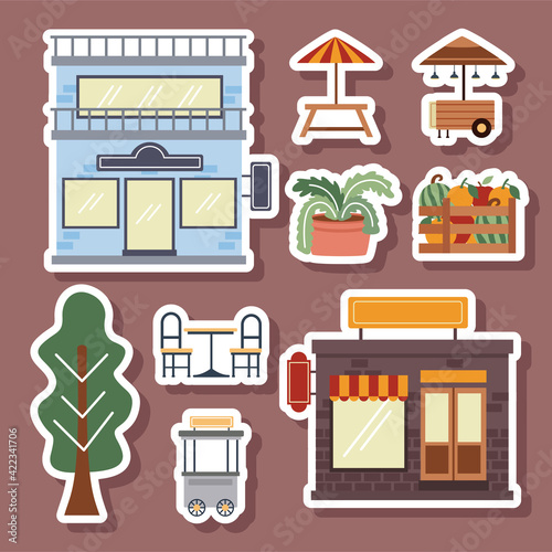 stores with icons