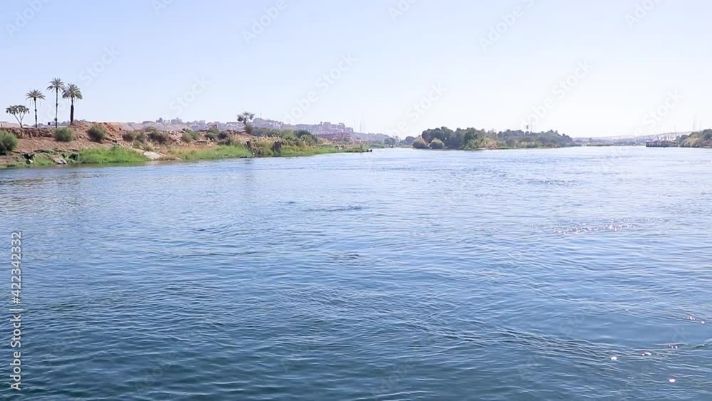 Nile cruise sailing in the great Nile river in Aswan Nile cruise sailing in the great Nile river in Aswan