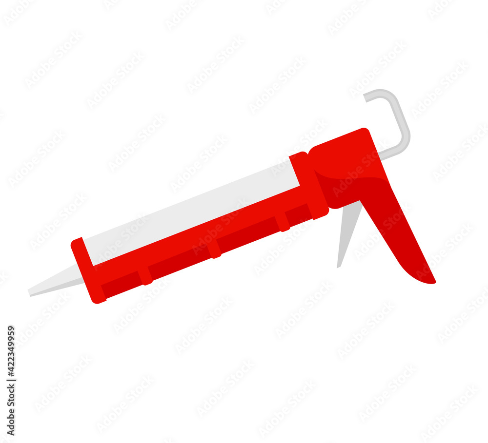 Vecteur Stock Caulking gun icon. Clipart image isolated on white