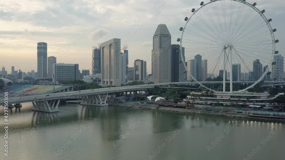 Singapore Downtown Skyline over Marina Bay Singapore Downtown Skyline over Marina Bay