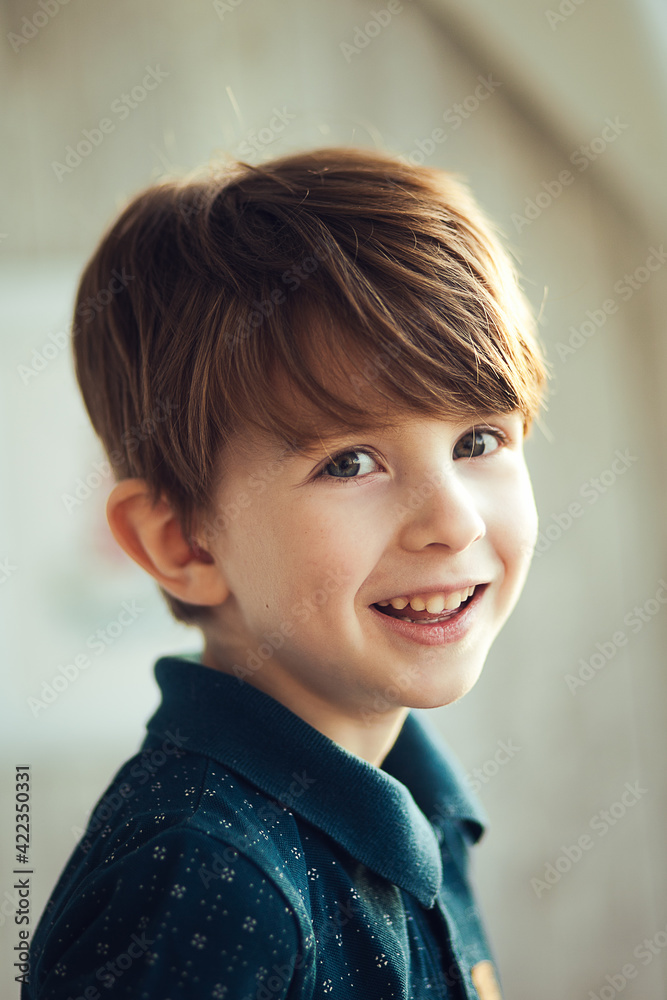 Portrait of the smiling boy. Toddler, close up portrait Portrait of the smiling boy. Toddler, close up portrait